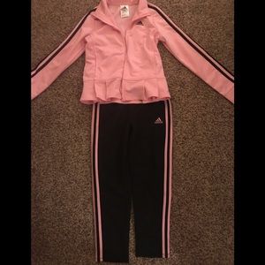 Girls Adidas track suit